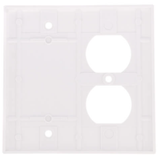 2-Gang Electrical Wall Plate Combo