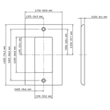 White Nylon 1-Gang Decora/GFCI Wall Plate