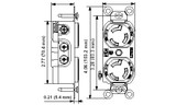 15A 2-Pole Black Locking Duplex Outlet