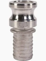 1-1/4" Type E Cam & Groove Adapter x Hose Shank