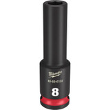 Milwaukee Tool SHOCKWAVE Impact Duty 3/8"Drive 8MM Deep 6 Point Socket