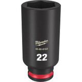 Milwaukee Tool SHOCKWAVE Impact Duty 3/8"Drive 22MM Deep 6 Point Socket