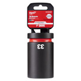 Milwaukee Tool SHOCKWAVE Impact Duty 1" Drive 33mm Deep 6 Point Socket