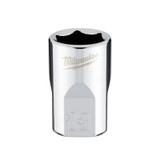 Milwaukee Tool 3/8" Drive 13mm Metric 6-Point Socket with FOUR FLAT Sides, Vanadium Steel, Chrome