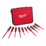 Milwaukee Tool 10 PC 1000V Insulated Screwdriver Set w/ EVA Foam Case