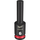 Milwaukee Tool SHOCKWAVE Impact Duty 3/8"Drive 6MM Deep 6 Point Socket