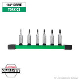 Milwaukee Tool 6pc 1/4" Drive TORX Bit Socket Set