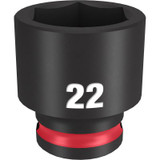 Milwaukee Tool SHOCKWAVE Impact Duty 3/8"Drive 22MM Standard 6 Point Socket