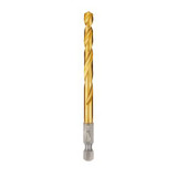 Milwaukee Tool 1/4" SHOCKWAVE RED HELIX Titanium Drill Bit