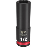 Milwaukee Tool SHOCKWAVE Impact Duty 3/8"Drive 1/2" Deep 6 Point Socket