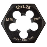 Milwaukee Tool M12-1.25 mm 1-Inch Hex Threading Die