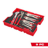 Milwaukee Tool 9 Piece Pliers and Wrench Set with Tray for PACKOUT Drawers