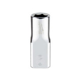 Milwaukee Tool Milwaukee Tool 1/4" Drive 6mm Metric Socket with FOUR FLAT Sides, 6-Point, Vanadium Steel, Chrome