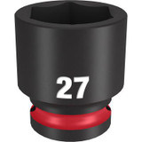 Milwaukee Tool SHOCKWAVE Impact Duty 1/2"Drive 27MM Standard 6 Point Socket