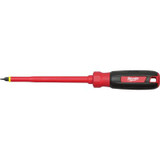 Milwaukee Tool 1/4" Slotted - 6" 1000V Insulated Screwdriver