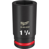 Milwaukee Tool SHOCKWAVE Impact Duty 3/4"Drive 1-1/4" Deep 6 Point Socket