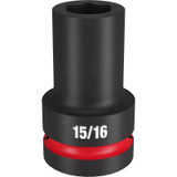 Milwaukee Tool SHOCKWAVE Impact Duty 1"Drive 15/16" Deep 6 Point Socket