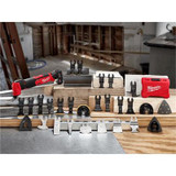 Milwaukee Tool OPEN-LOK 1-1/8" TITANIUM CHARGED Bi-Metal Thin Metal Multi-Tool Blades 10PK