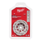 Milwaukee Tool 4" Diamond Cup Wheel Double Row