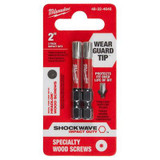 Milwaukee Tool Specialty Wood Screws SHOCKWAVE Impact 2" Power Bits (2 pk)