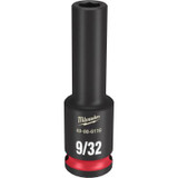 Milwaukee Tool SHOCKWAVE Impact Duty 3/8" Drive 9/32" Deep 6 Point Socket