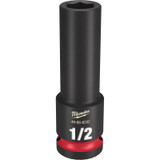Milwaukee Tool SHOCKWAVE Impact Duty 1/2"Drive 1/2" Deep 6 Point Socket