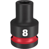 Milwaukee Tool SHOCKWAVE Impact Duty 1/2"Drive 8MM Standard 6 Point Socket