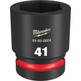 Milwaukee Tool SHOCKWAVE Impact Duty 1"Drive 41MM Standard 6 Point Socket