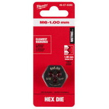 Milwaukee Tool M6-1.00 mm 1-Inch Hex Threading Die