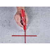 Milwaukee Tool INKZALL (12) Large Chisel Tip Red Marker