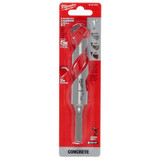 Milwaukee Tool 1" x 4" x 6" Carbide Hammer Drill Bit with POWER TIP