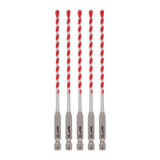 Milwaukee Tool 5/32" x 4" x 6" SHOCKWAVE Impact Duty Carbide Hammer Drill Bits - Bulk 5 PK