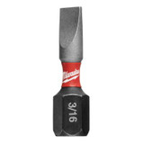 Milwaukee Tool SHOCKWAVE Impact Slotted 3/16" Insert Bits (Bulk 25)
