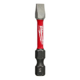 Milwaukee Tool SHOCKWAVE 2" Impact Slotted 1/4" Power Bits (Bulk 25)