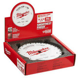 Milwaukee Tool 7-1/4" 60T Ultra Fine Finish Circular Saw Blades Bulk 10