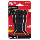Milwaukee Tool OPEN-LOK 1-3/4" TITANIUM CHARGED Bi-Metal Multi-Material Multi-Tool Blades 3PK