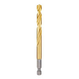 Milwaukee Tool 19/64" SHOCKWAVE RED HELIX Titanium Drill Bit