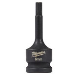 Milwaukee Tool SHOCKWAVE Lineman's 1/2" Drive 6MM Hex Bit Socket