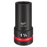 Milwaukee Tool SHOCKWAVE Impact Duty 1" Drive 1-1/4" Thin Wall Extra Deep 6 Point Socket