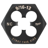 Milwaukee Tool 9/16"-12 NC 1-7/16" Hex Threading Die