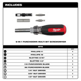 Milwaukee Tool 9in1 Punchdown Multi-Bit Screwdriver