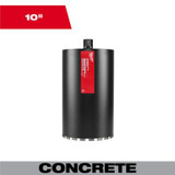 Milwaukee Tool 10 Inch DIAMOND ULTRA Wet Core Bit