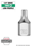 Milwaukee Tool 1/4 Inch Drive T30 Low-Profile TORX Bit Socket