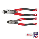 Milwaukee Tool 2 PC. Comfort Grip Cutting Pliers Set (USA)