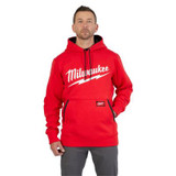 Milwaukee Tool Midweight Pullover Hoodie - Logo Red S