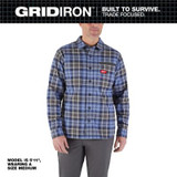 Milwaukee Tool GRIDIRON Flannel Shirt - Blue - L