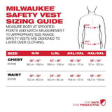 Milwaukee Tool Class 3 High Visibility Orange Safety Vest - 2XL/3XL