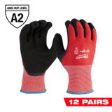 Milwaukee Tool 12-Pack Cut Level 2 Winter Dipped Gloves - XL