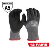 Milwaukee Tool 12-Pack Cut Level 5 Winter Dipped Gloves - XL