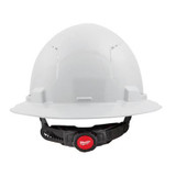Milwaukee Tool BOLT White Full Brim Vented Hard Hat w/6pt Ratcheting Suspension (USA) - Type 1, Class C